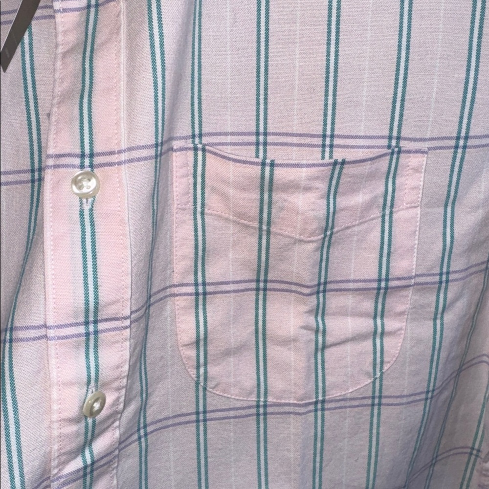 J. Crew Men’s Size Medium Pastel Light Pink Preppy Dress Shirt Long Button Up - Picture 5 of 6